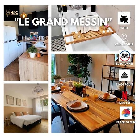 Le Grand Messin - Calais Nord -Cour - Plage - Ferry - Eurotunnel Buitenkant foto