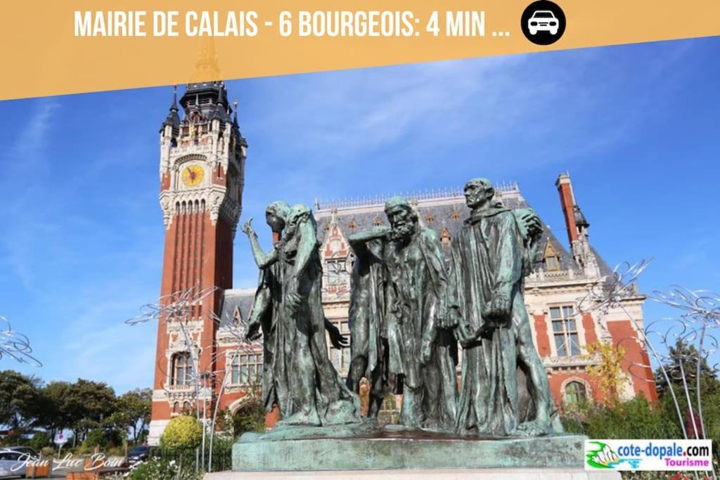 Le Grand Messin - Calais Nord -Cour - Plage - Ferry - Eurotunnel Buitenkant foto